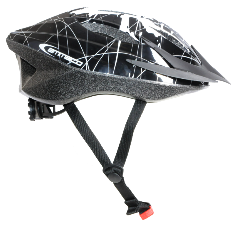 Ammaco Mens Helmet Black and White-1